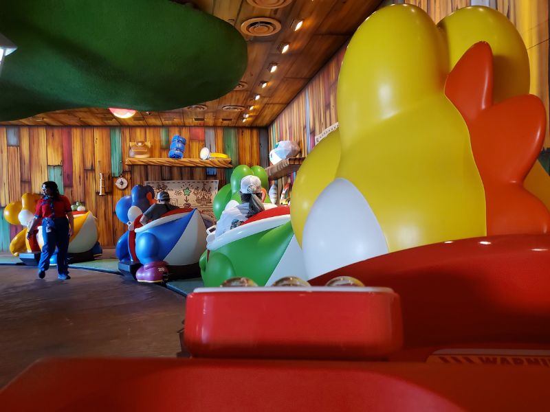 Yoshi's Adventure loading area at Epic Universe
